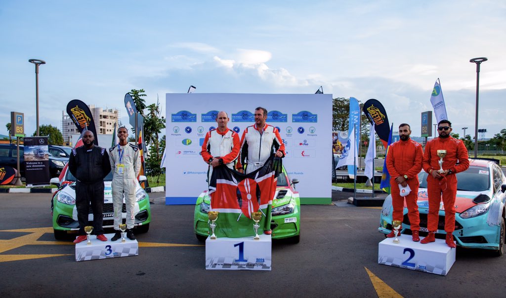 SPRwanda's tweet photo. Huge congratulations to Carl Tundo from Kenya 🇰🇪 the winner of #RGMR2021 and a huge thank you to all participating teams for a great performance.
#SPRwanda #SPRacing
#ServiceStation #RallyRacing #SPFuel
#Rwanda #AfricaRallyChampionship https://t.co/U9iHiwa7go