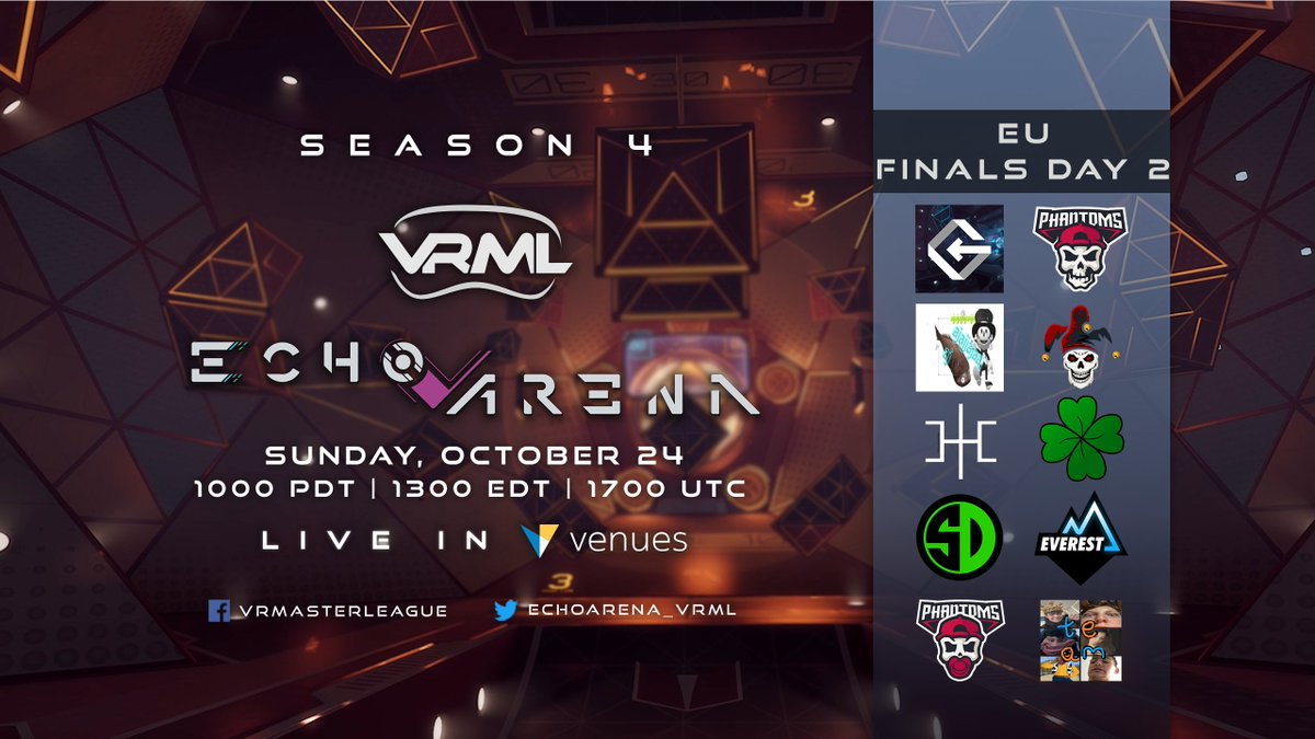 🔴EU Season 4 Finals Day 2 - LIVE!

Good luck to everyone! 👑🏆🤖🤩

🥽ocul.us/3C6Sryw
📺twitch.tv/vrmasterleague
📺fb.gg/vrmasterleague
📺youtu.be/xTf2L17sCOc
📺bit.ly/3E8bVDt
#borderfoods #echovr #vresports #esportsvr #vrsports #esports #vr