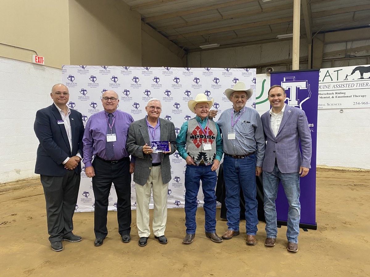 TarletonPrez's tweet photo. I want to thank Texan Nation for making #HOCO21 @TarletonState so memorable. A record number of Texans returned home to celebrate all things Tarleton! 💜🔥🥞🐥🎺🏈 #tradition #TarletonHomecoming #BleedPurple #RollTexans https://t.co/q9taCJgYDi