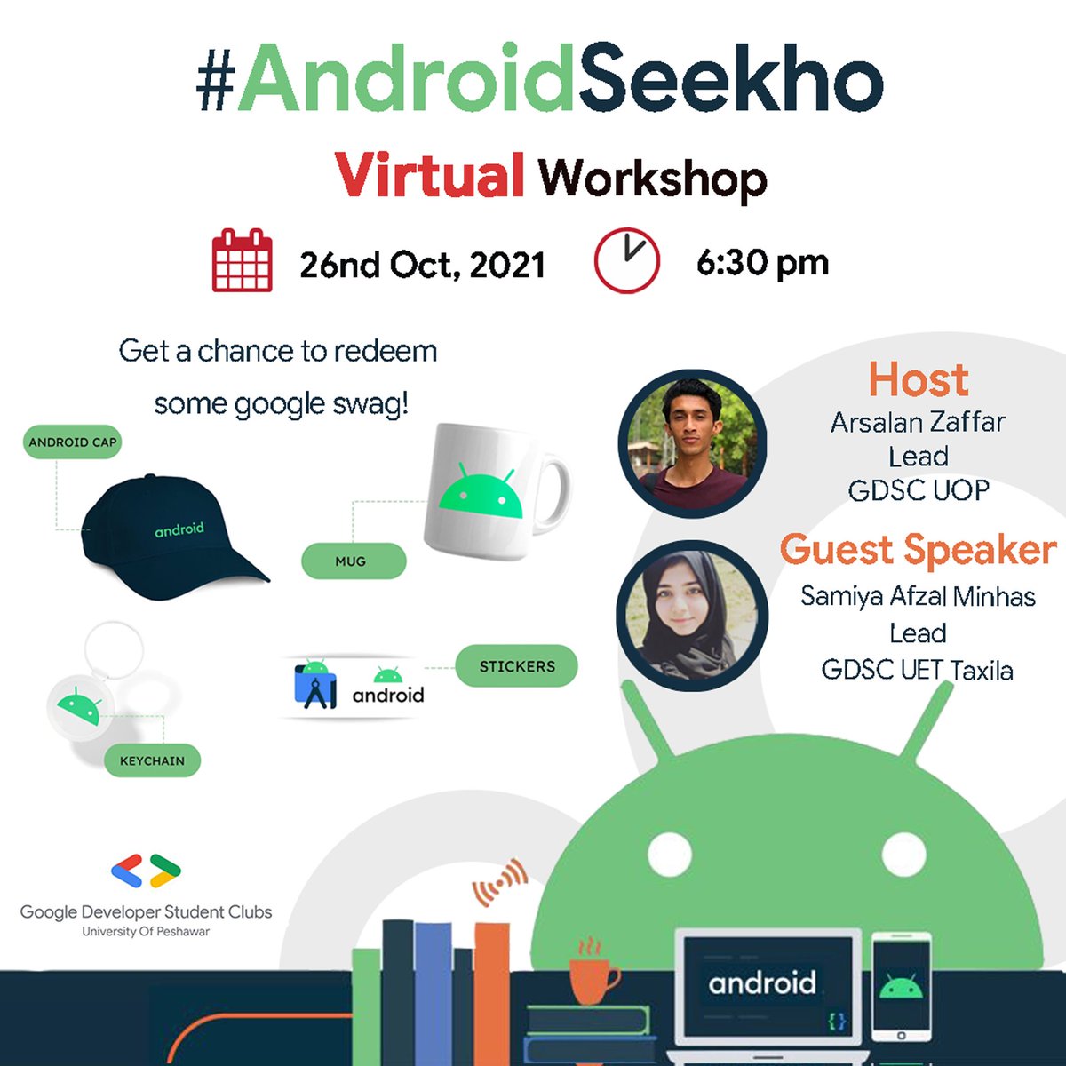 DscUop's tweet photo. App development is one of the trendiest domains today. Keeping that in mind, the Google Developers Student Club is back with another study jam to help you build android apps and master all the essential skills that can help you pave your path to becoming an app developer. https://t.co/VICOx0t9iA