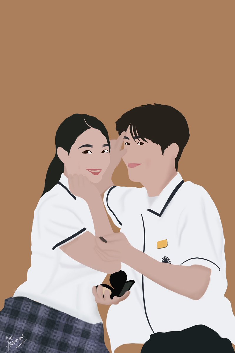 stinna03's tweet photo. My new drawing #kdramas #HometownChaChaCha #kdramacouple 

Support me on instagram #pixie_strokes https://t.co/hUcJpPQqvM