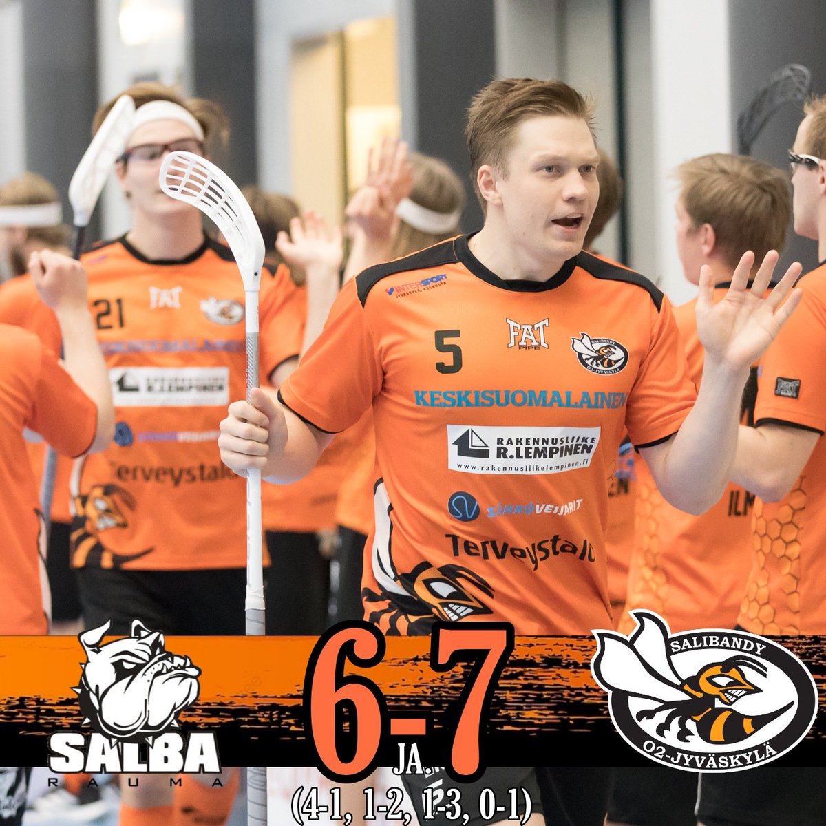 O2JKL's tweet photo. Vierasvoitto ja viiden pisteen viikonloppu! 🧡

Iiro Kinnunen 0+4 🔥🔥🔥
Joni Lempinen 3+0 🔥🔥🔥

📸 Esa Takalo

#o2jkl #salibandy #divari #surinaa @Salibandyfi @paakallofi @Solidsport_FIN https://t.co/7lXNZ3DxYL