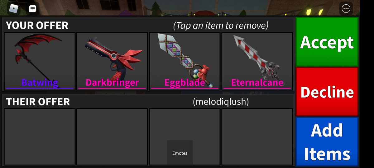 Amy_1230e's tweet photo. @iimxxnlightq scammed me 

Lmao. Got scammed like 19 times in my second month in twitter. I'm about to cry that was literally all i have in anything in any game god d@ng it :( 

Ps - she even took my common items- got drained;-; https://t.co/ALQrFhVx5J
