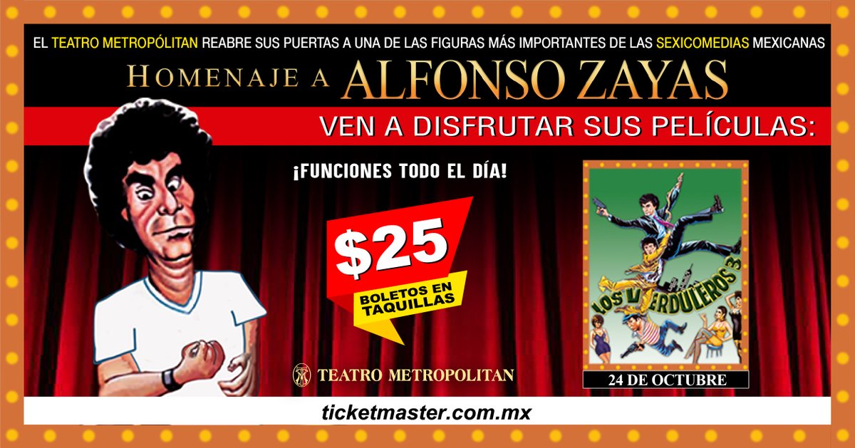 Teatro Metropólitan (@tmetropolitanmx) on Twitter photo ¡Última función! No te pierdas "Los Verduleros 3", en donde los verduleros vuelven a hacer de las suyas, la misteriosa muerte es el caso que tendrán que investigar una pareja de policías que siempre se involucran en los casos más divertidos. 
Boletos👉 bit.ly/3lmFIS7 ¡Última función! No te pierdas "Los Verduleros 3", en donde los verduleros vuelven a hacer de las suyas, la misteriosa muerte es el caso que tendrán que investigar una pareja de policías que siempre se involucran en los casos más divertidos. 
Boletos👉 bit.ly/3lmFIS7