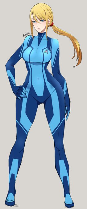 ポニテ↓サムスの練習 