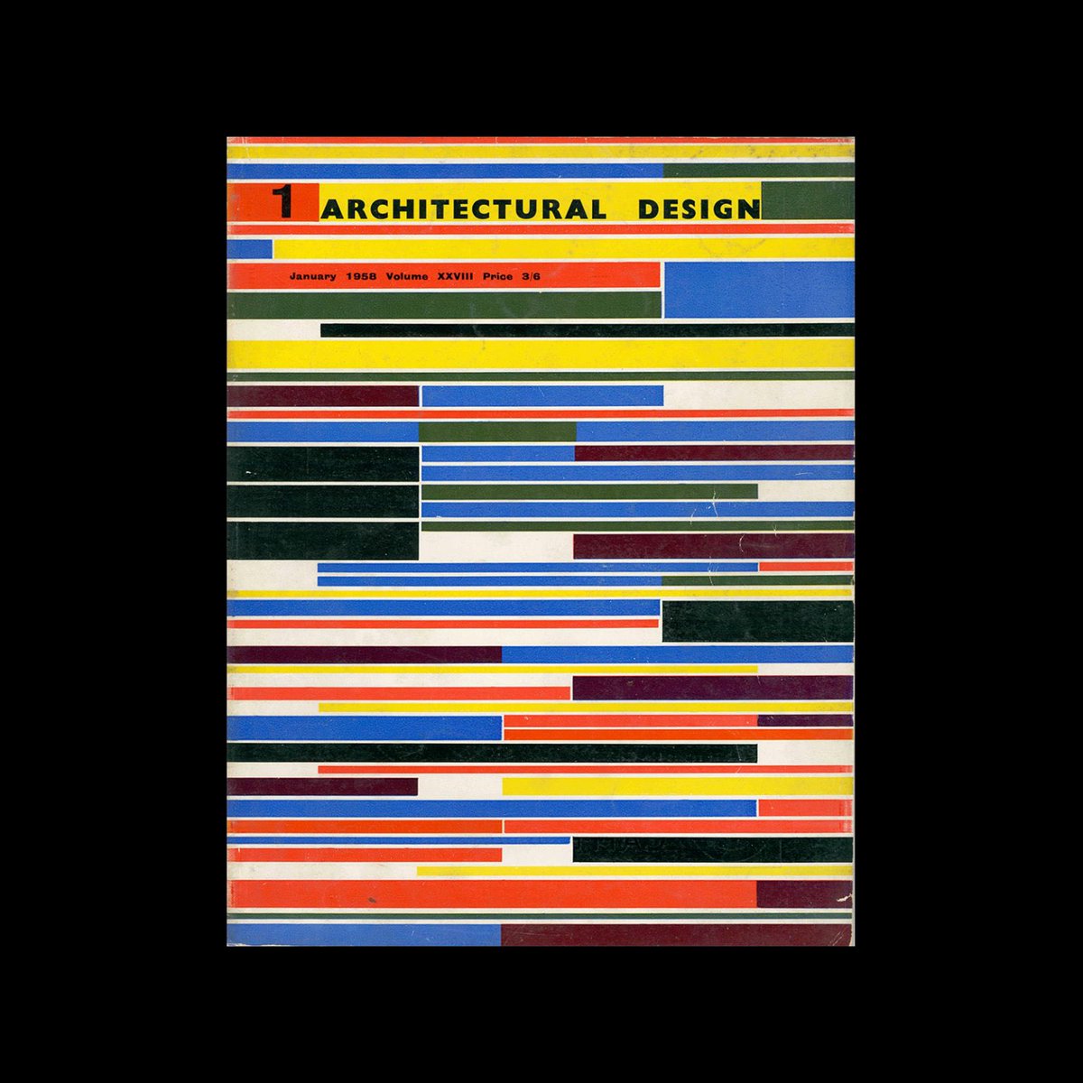 Architectural Design, January 1958. Cover design by Theo Crosby #theocrosby designreviewed.com/artefacts/arch…