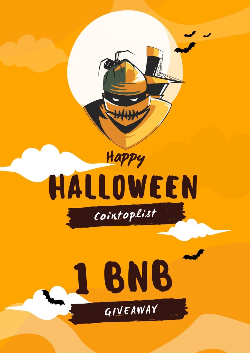 CoinToplist's tweet photo. Our gifts for you continue🥳🥳

It's time for our halloween event 🎃🎃

#BNB  Giveaway!

https://t.co/dRqAko8kF2 https://t.co/3fjfynBP1Y