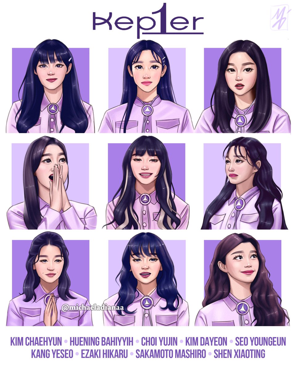 My first Kep1er fanart! Can’t wait for their debut 💟 #Kep1er