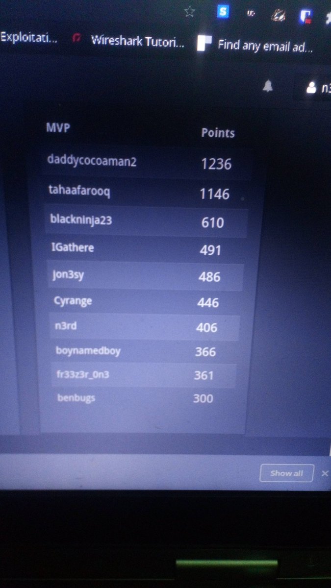__Muggs's tweet photo. This ctf ๐ฅ๐ฅ slowly climbing
Team fr3aks
#TribeCTF https://t.co/5aUrFS0v4o