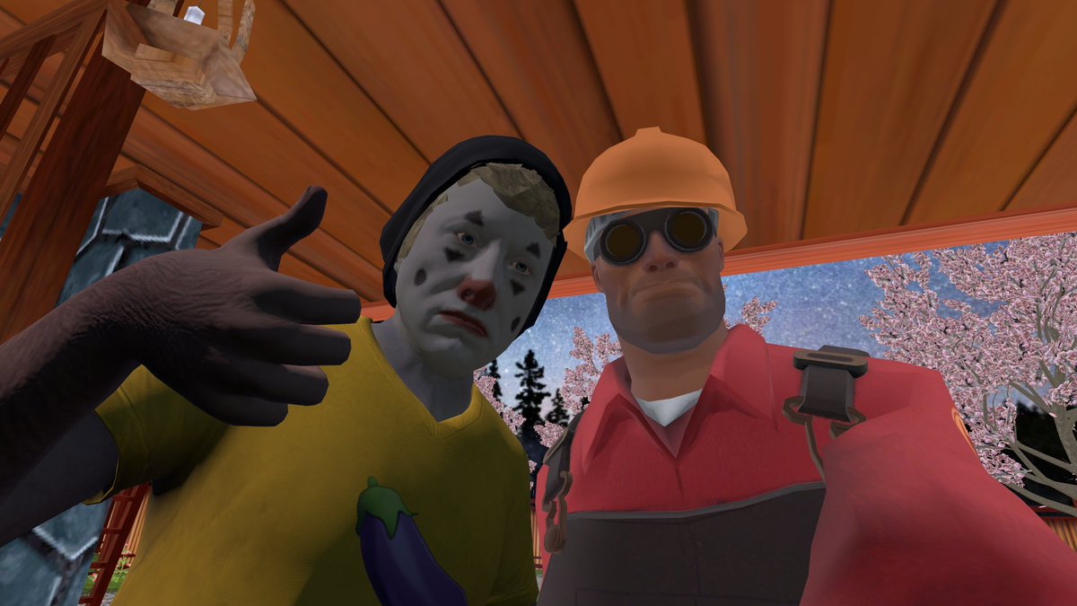 papapootos's tweet photo. today, i met @VRLolathon lovely guy, wish i'd see him more often to chill with lmao, would be epic af #VRChat #vrchat #lolathon https://t.co/4Ldf8Enogz