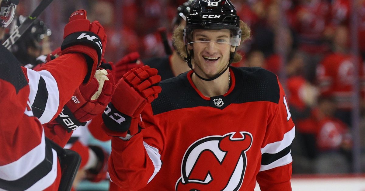 DawsonMercer14's tweet photo. Dream became a reality! Thanks to everyone who helped me get here! @NJDevils https://t.co/I7Ms9UTLVZ