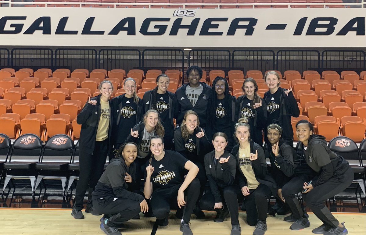 Big Thank You to <a href="/OSUWBB/">OSU Cowgirl Basketball</a>, <a href="/Coach_Littell/">Jim Littell</a> and staff for letting us scrimmage <a href="/UAFSWBB/">UAFS WBB</a> today in Historic Gallagher-Iba Arena!