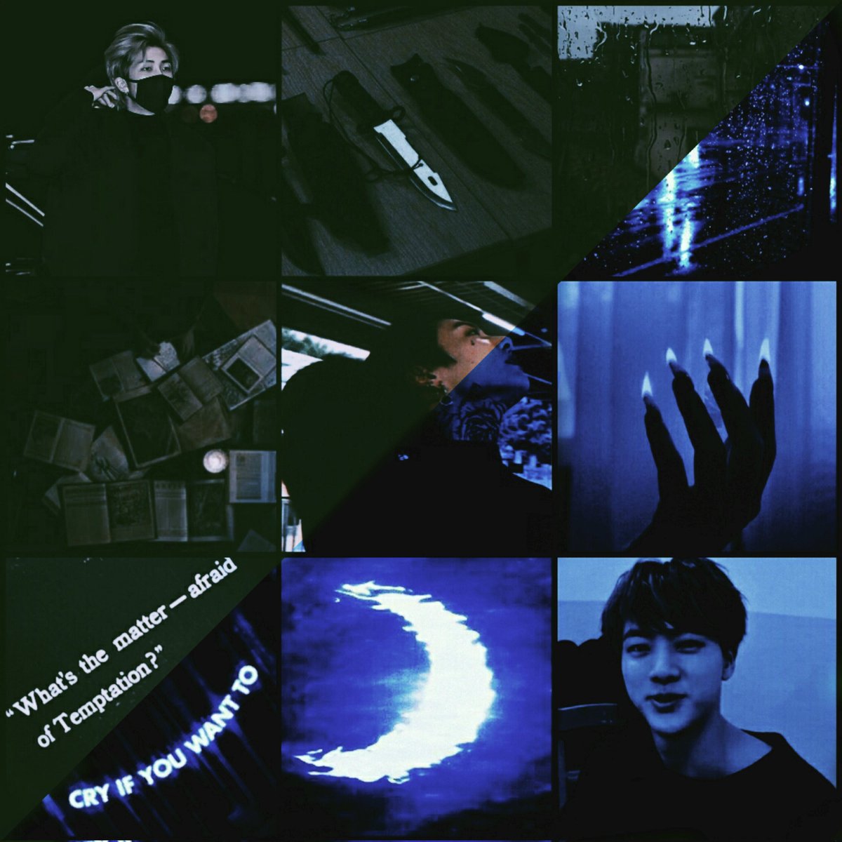 Day 6: Late Night Snack
        ❀ Kill The Wolf ❀

Era noche de tormenta y J𝚒𝚗, un hombre lobo, estaba buscando un poco de caos cuando vio a J𝚎𝚘𝚗, un cazador novato, que era la única persona que podría molestar a N𝚊𝚖𝚓𝚘𝚘𝚗, otro cazador.

#NamjinWeek21 #NJday6 #namjin