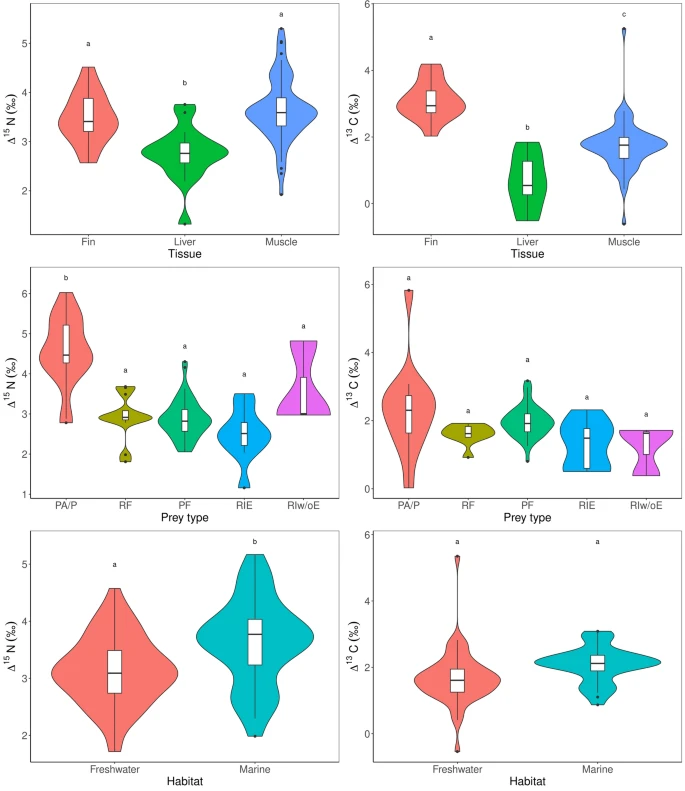 RFBFisheries's tweet image. Now online: Variability in δ13C and δ15N trophic discrimination factors for teleost #fishes: a meta-analysis of temperature and dietary effects #stableisotopeanalysis #diet #fish