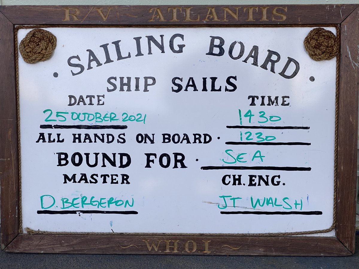 Well, it’s official. Atlantis and Alvin sail tomorrow for the next phase of the sub’s sea trials and the next step on the road to 6500 meters. Follow along at ndsf.whoi.edu. @NSF @USNavyResearch #NSFfunded #Alvin6500