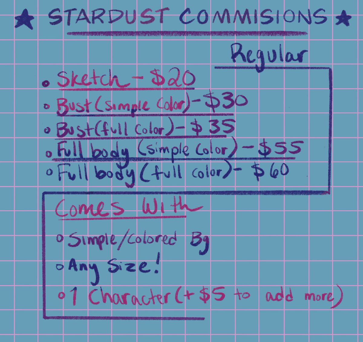 Stardust_aura's tweet photo. 💫Commissions open! Please dm me if interested, I can provide more examples there as well!💫 https://t.co/JI75FdghWI