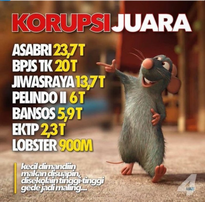 Prestasi era Ma'aruf dan Jokowi 
#7TahunPrestasiKorupsi