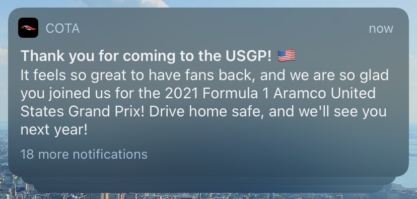 b_anders_'s tweet photo. #COTA sir or ma’am? We’re still here because we can’t leave. #USGP2021 https://t.co/tG2TTG9y4e