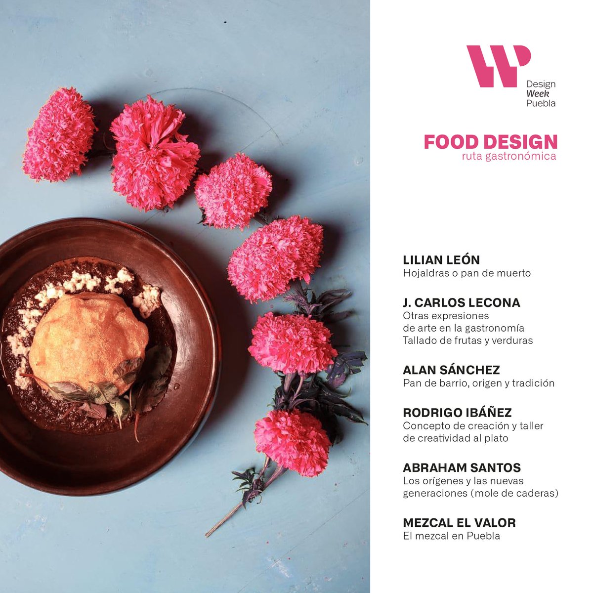 designweekpue's tweet photo. Puebla Food Design es para nosotros ese origen que se visibiliza, la mesa de #DesignWeekPuebla está siempre abierta, comparte con nosotros, en conjunto con grandes chefs, instituciones y restaurantes poblanos los eventos gastronómicos que tenemos preparados para este año. #DWP https://t.co/d8nb9w63Pf
