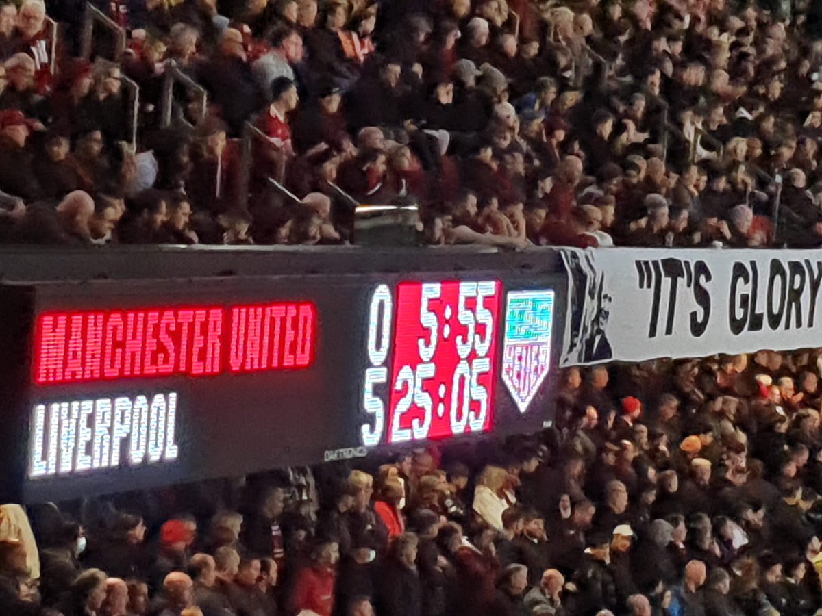 TahreenShad's tweet photo. What a day @ManUtd watching a historic win. Being newcastle supporter I didn’t quite feel the pain of others, some of whom left before half time! https://t.co/7tyZXz8iQi