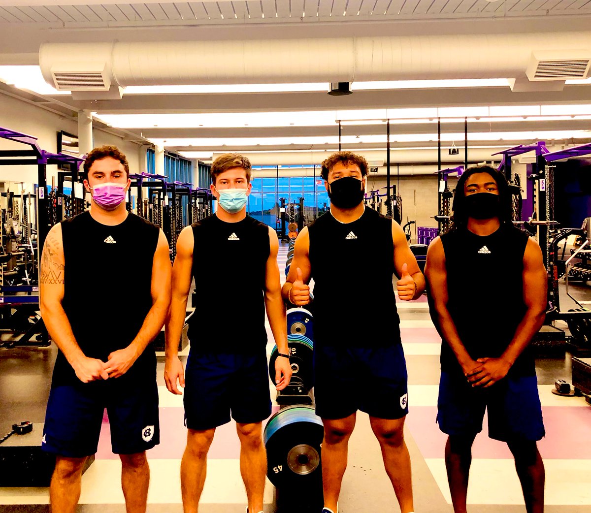 Our week 8 award winners!!
The SHIELD: Brandon Cox
The STRIKE: Jack Coulson 
The HAMMER: Matt Cedeno
The CROWN: Cullen Honohan
✝️⚔️🏈 #OneBeat