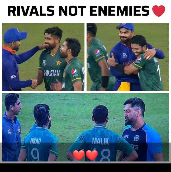 itx_asim007's tweet photo. Rivals Not Enemies ♥️
#Moment♥️
#PakvsIndia
#PakVsInd
#PAKVSINDIA
#a_Sim 🇵🇰 https://t.co/TGJrOeuotP