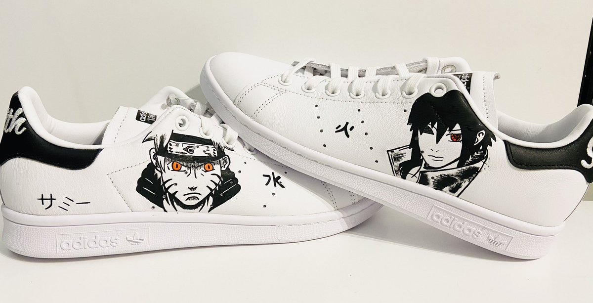 BaliKustom's tweet photo. Version Naruto noir et blanc sur stan Smith ou

Version couleur sur air force one ? 

Vous préférez quoi ? https://t.co/6AYcP7aOUc