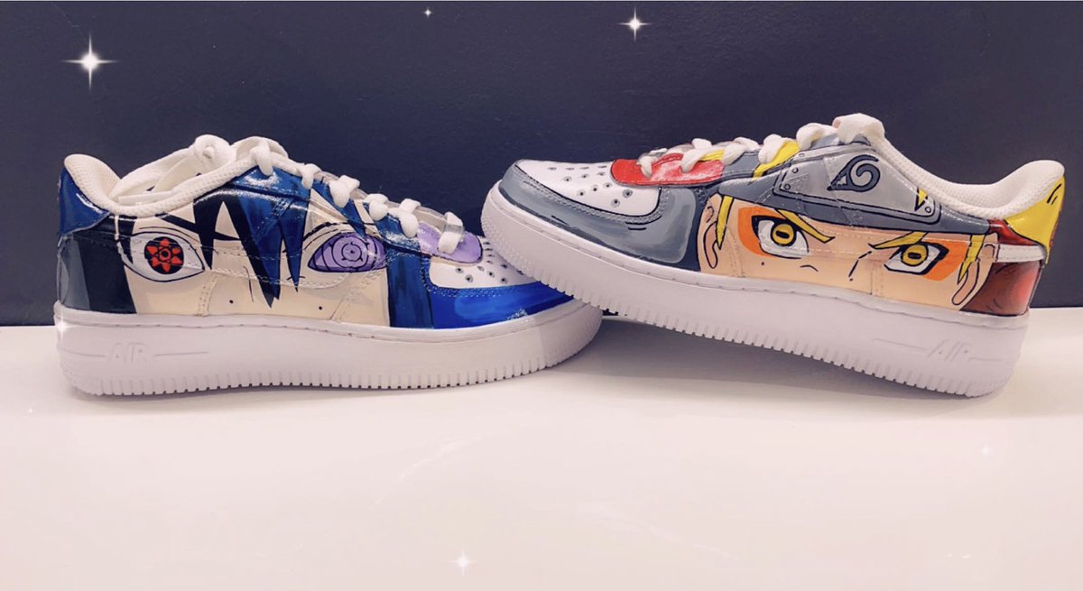 BaliKustom's tweet photo. Version Naruto noir et blanc sur stan Smith ou

Version couleur sur air force one ? 

Vous préférez quoi ? https://t.co/6AYcP7aOUc