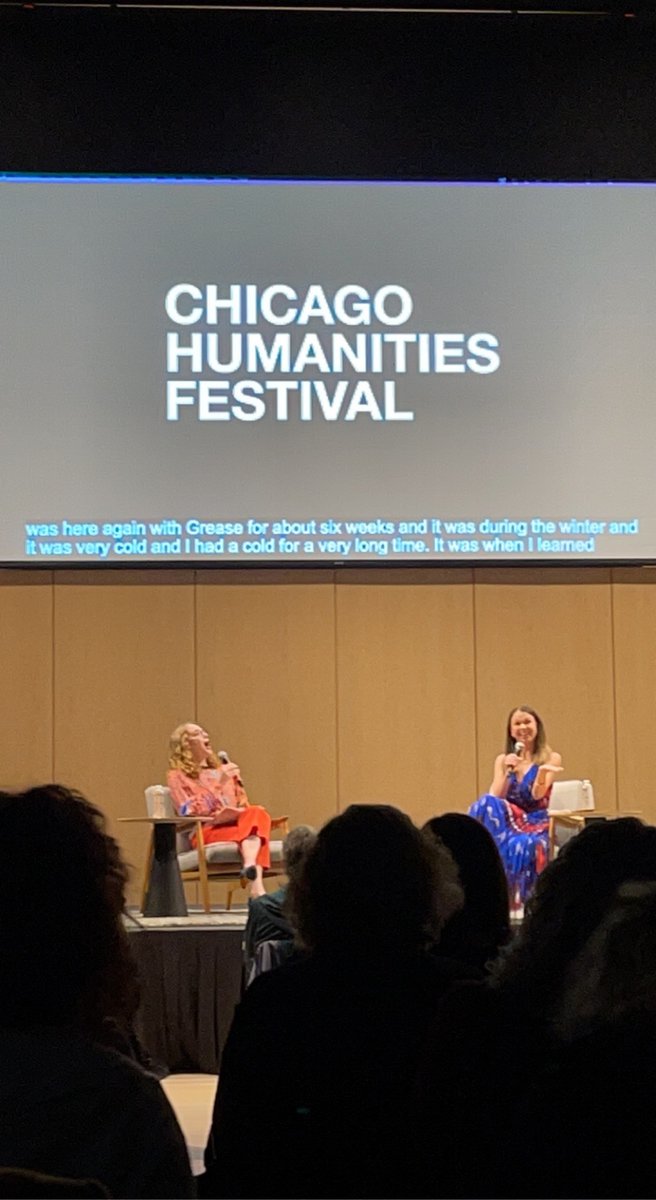 ASlepicka's tweet photo. Amazing talk about Hooked @chihumanities festival.  @sfosternyc did you make the scarf given to Diana’s character for Christmas on @YoungerTV ? https://t.co/zKKADnj1oP