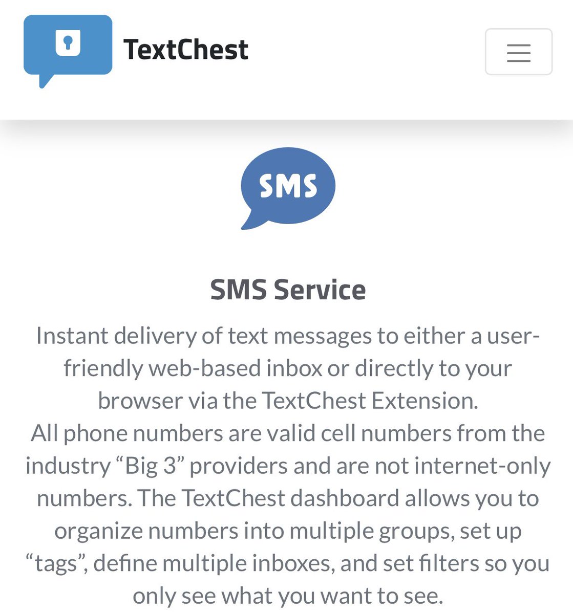 textchestsms's tweet photo. Looking for a new SMS service or option for receiving instant messages for 2FA?  Visit https://t.co/Kuipia8z8f and signup today!
#smsservice #textmessages #2fasolution https://t.co/54ehr93450