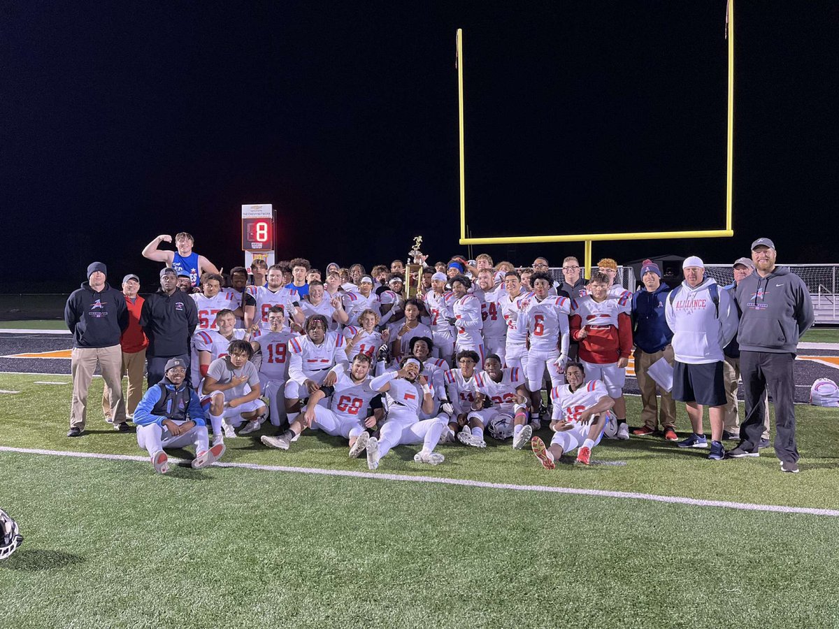 Will forever be grateful for this team! Coaching changes are never easy but these young men never stopped believing in the process and they showed up to work every day. They ended the season 1-0 and brought home the Backyard Brawl trophy! #GoAviators #RepthatA