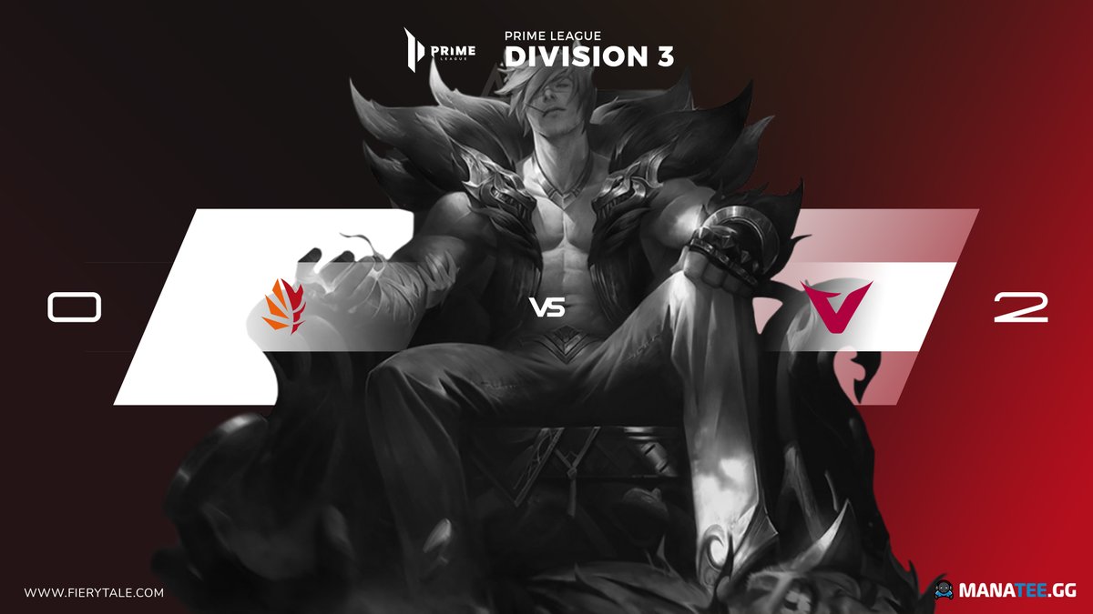 FIERYTALEGaming's tweet photo. Am 4. Spieltag gehen unsere Team mit gemischten Gefühlen und Ergebnissen in der @PrimeLeague auseinander.
Division 3 #FTEI unterliegt @VectroEsports mit 2:0
Division 4 #FTE spielt 1:1 gegen #RAD
GGs an alle!
#BeFiery https://t.co/ehqos04DgZ