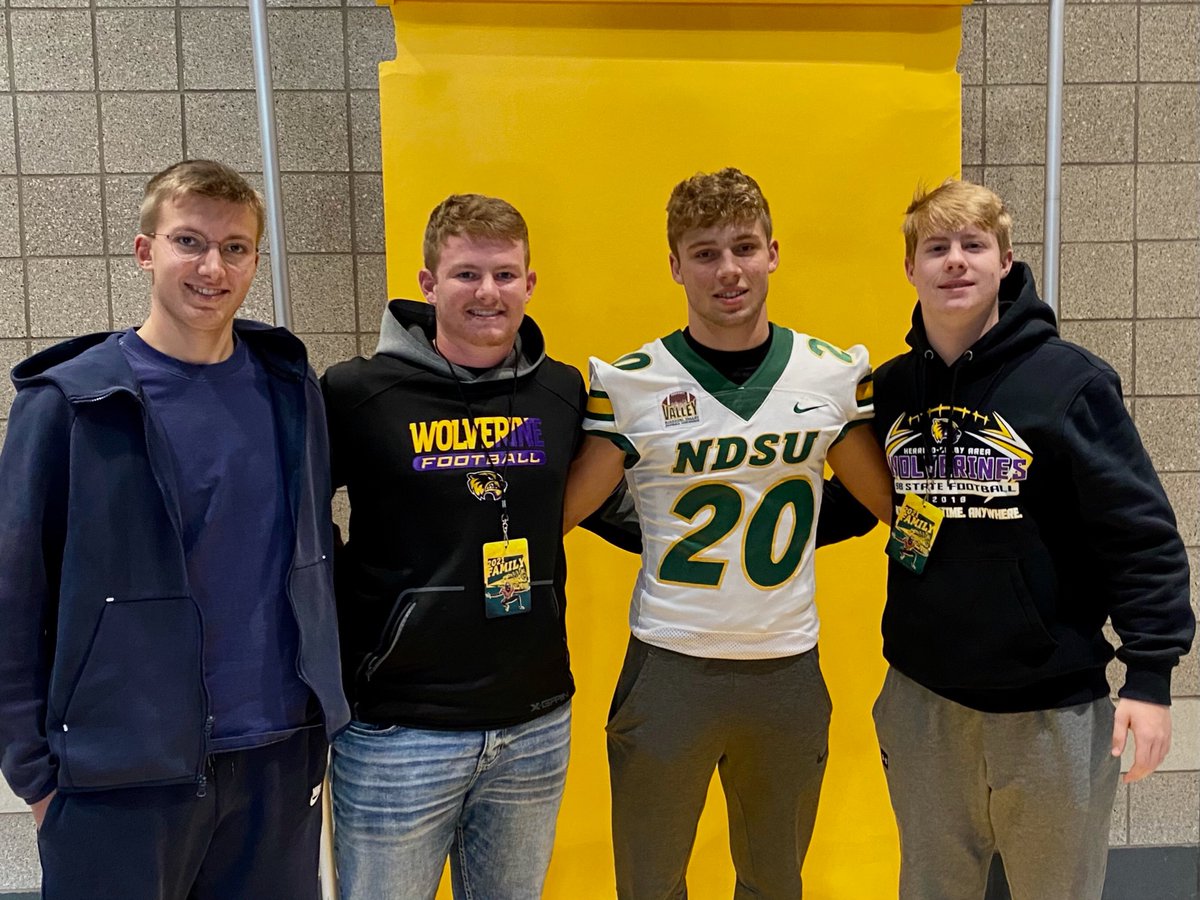 BrendenBegeman's tweet photo. Thank you @NDSUfootball for the game day visit yesterday! It was a lot of fun! Thank you @Coach_Roehl for the invite! https://t.co/XEQgvZGBOu