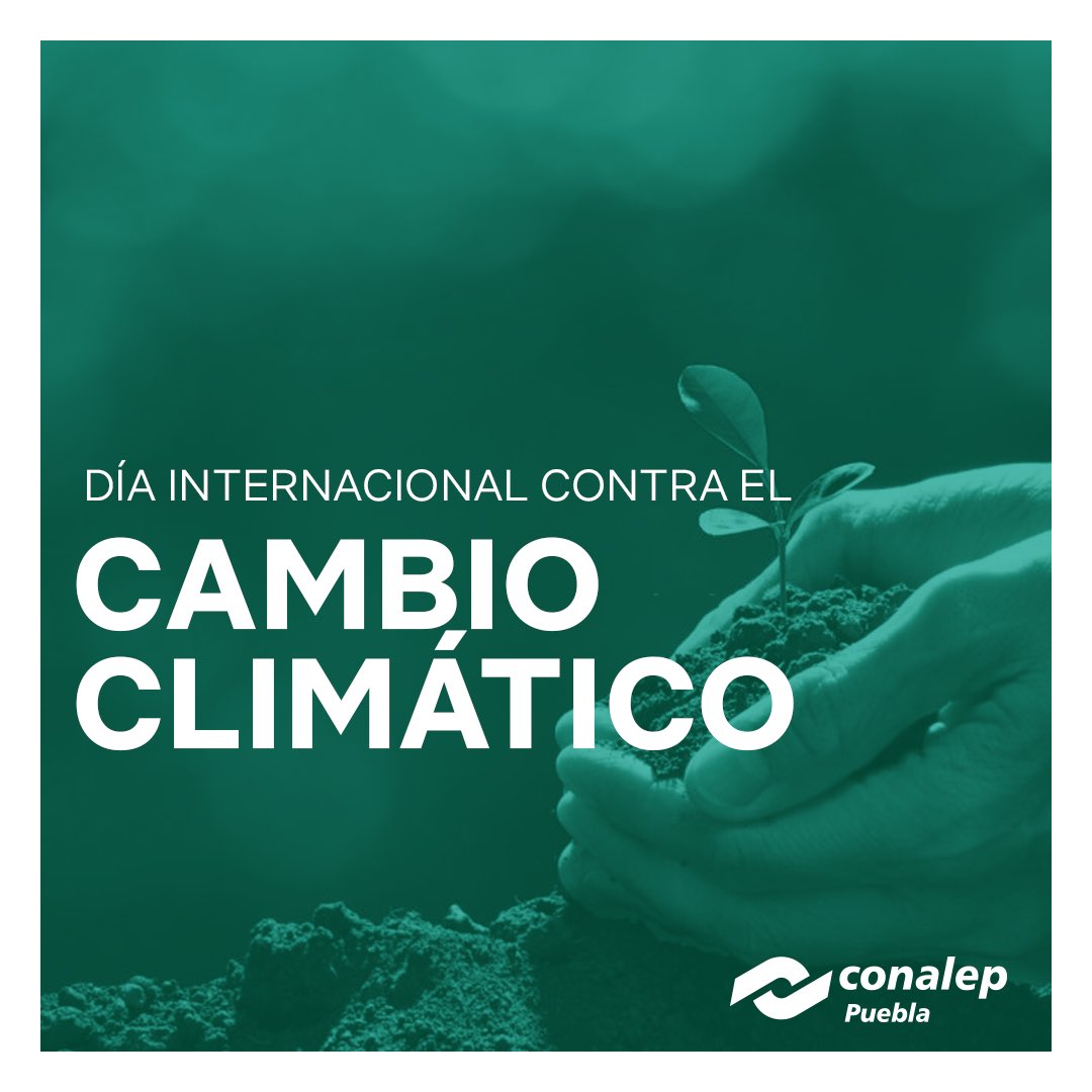 Conalep_Pue's tweet photo. El 24 de Octubre se conmemora el Día Internacional contra el Cambio climático, con el propósito de mitigar las consecuencias que este esta causando en el planeta.
#ConalepParaTodos #ConalepPuebla #OrgulloConalep https://t.co/Pske3fII7u