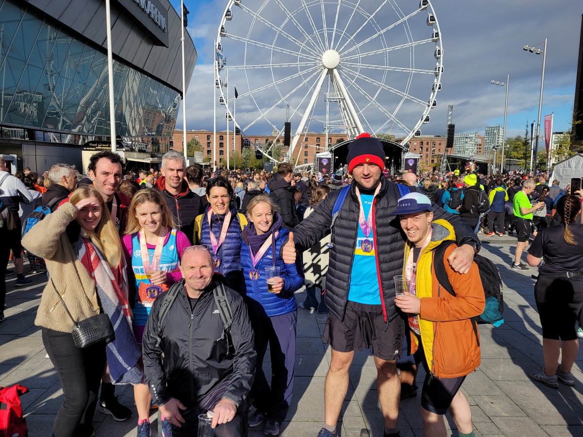 It was a good day for the Liverpool Rock &amp;Roll half marathon with a tail wind on the prom for once, good to run with friends