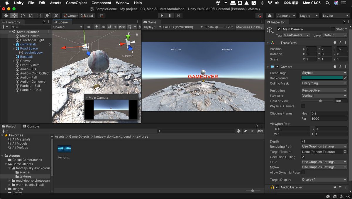 MaxJenmana's tweet photo. คืนนี้สมองไหลไปกับ Unity
ทำเกมส์ส่งการบ้านวิชา Building Virtual World ของอาจารย์ Kamin แห่ง #MSTCI @CMKLUniversity
เป็นการเรียนป.โทที่ทำให้รู้สึกเหมือนเด็กม.ต้น โง่ด้วยและก็สนุกด้วย อยากเก่ง อยากมีเวลาเพิ่มขึ้นอีก 😌 https://t.co/TPyEc5QRnG