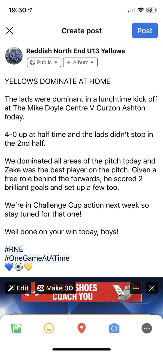 Reddish North End U13 Yellows tweet media