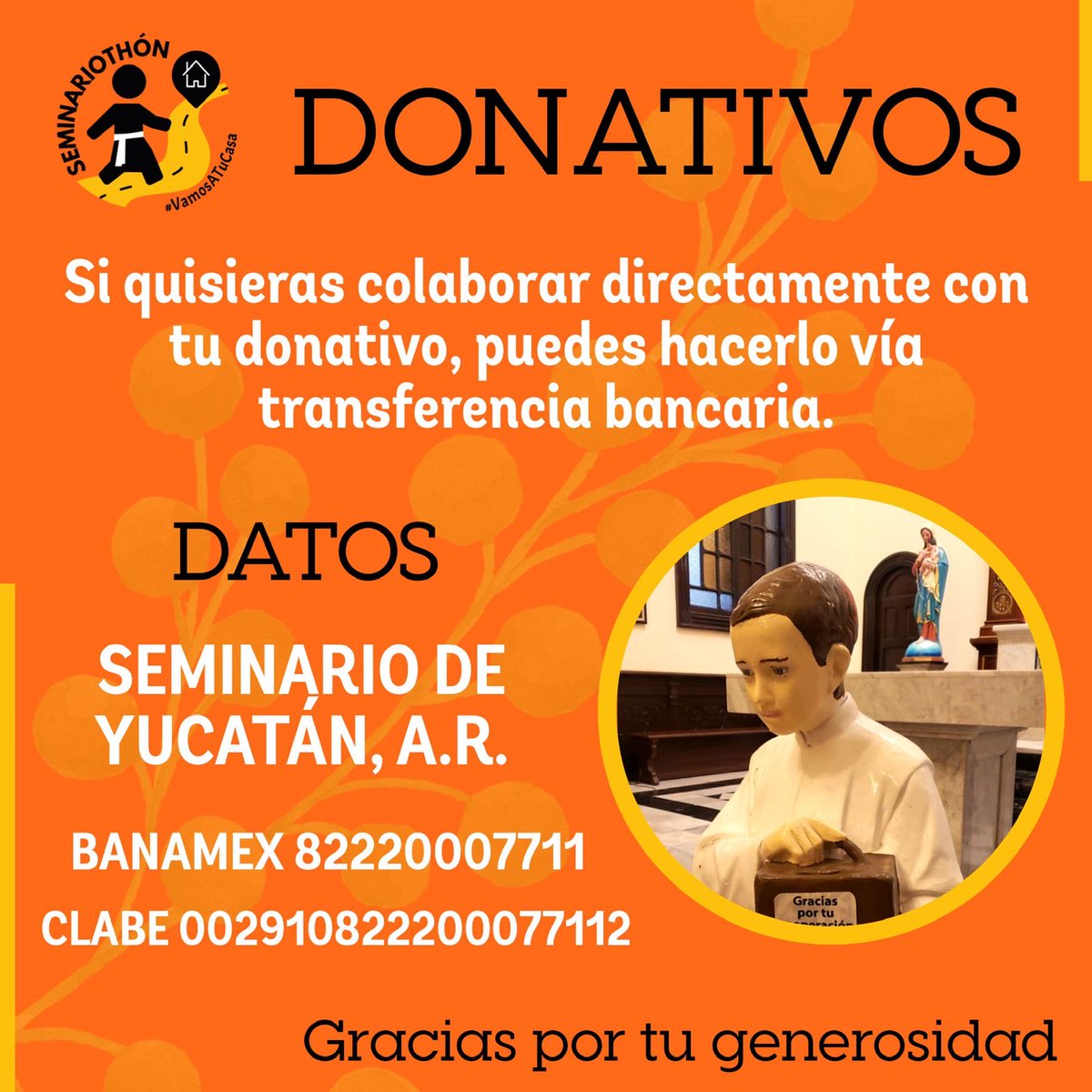 Nuestro Seminario nos necesita! Seamos generosos 🙏🏼🥰🙏🏼