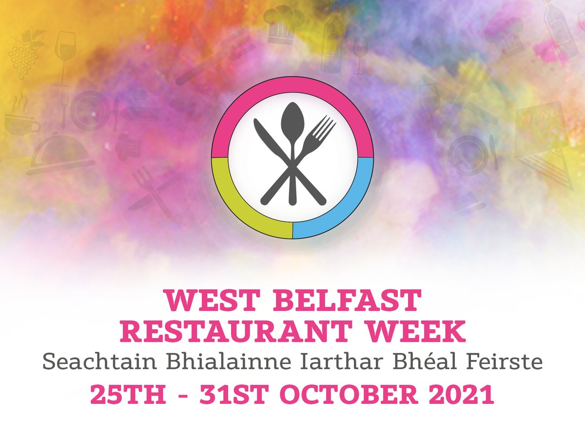REMINDER❗

The 1st ever West Belfast Restaurant Week takes begins tomorrow 
25th - 31st October

🥖Over 20 restaurants, bistros and cafés participating.

🍛Many offering special kids menus during #Midterm 

Download Programme Here:
visitwestbelfast.com/publications/

#WBRestaurantWeek