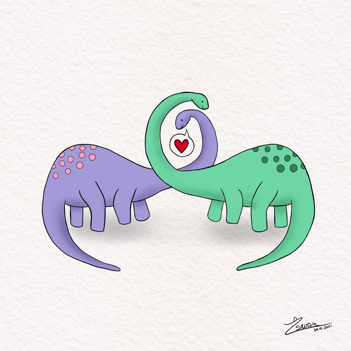 ophswn's tweet photo. Day 24 - Extinct 🦕
#inktober2021 #dinosaursinlove #tiktokref #procreate
(En référence à ce tiktok trop mignon d'une petite fille de 4 ans qui a écrit cette chanson mdr 😭 : https://t.co/9L5hMypCuG)
PS : ça fait une semaine que j'ai ça en tête 🥲 https://t.co/L1QkjX2dwD