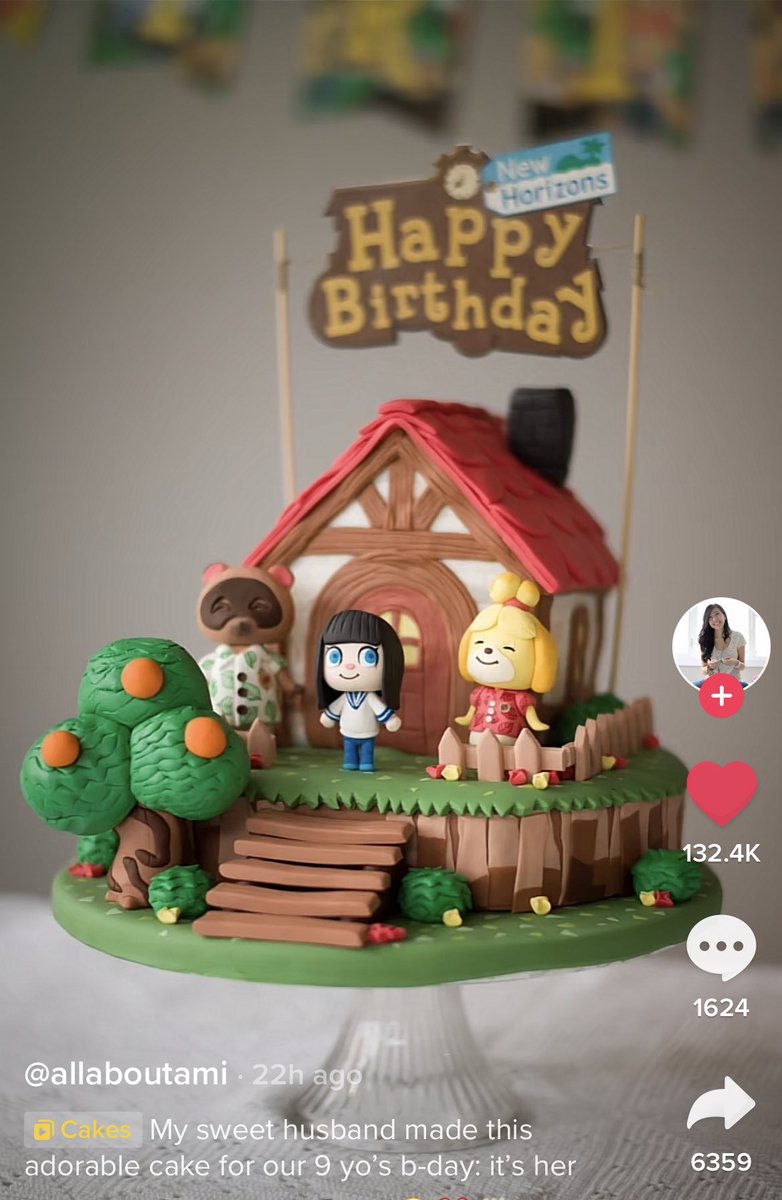 lexplayyy's tweet photo. Y’ALL LOOK AT THIS ANIMAL CROSSING CAKE https://t.co/wWrOsbD0Om