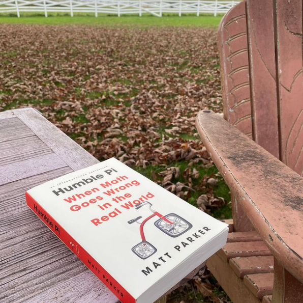 scualumni's tweet photo. Join our Alumni #BookClub in reading @standupmaths’ hilarious #HumblePi, — a book about some of history’s greatest (and funniest) mathematical mishaps. Be sure to get your hands on a copy and join the laughter by Dec. 16 at https://t.co/CV9gwro0NV 📷: @Jovianconcepts https://t.co/ExSmv2gts9