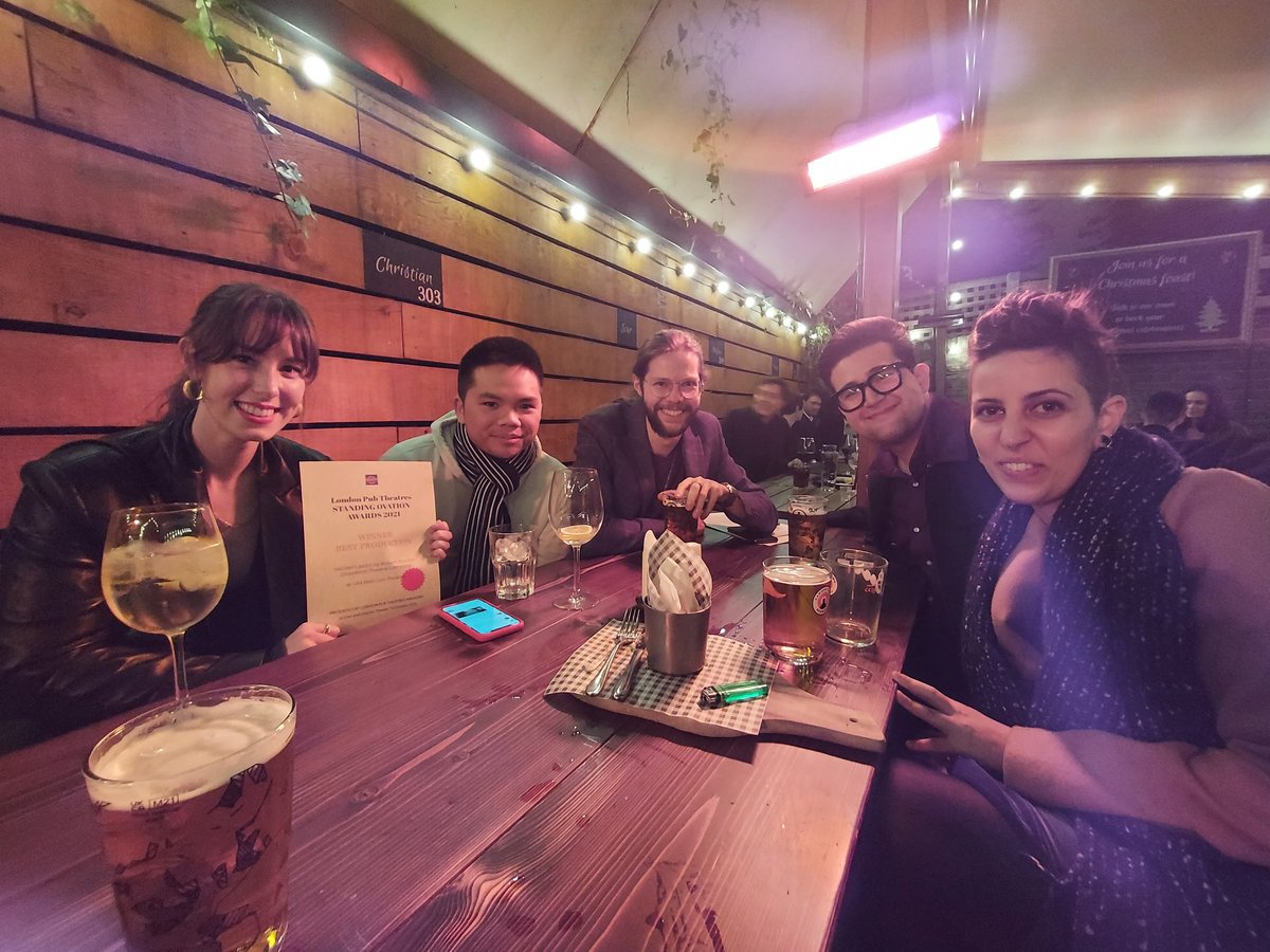 We won a thing. To say we're a lil gobsmacked is a vast understatement. Thank you <a href="/pubtheatres1/">LondonPubTheatres</a> for a lovely evening and congratulations to all the winners and nominees 🥰. It's an honour to be here amongst you all. 😂😵😳