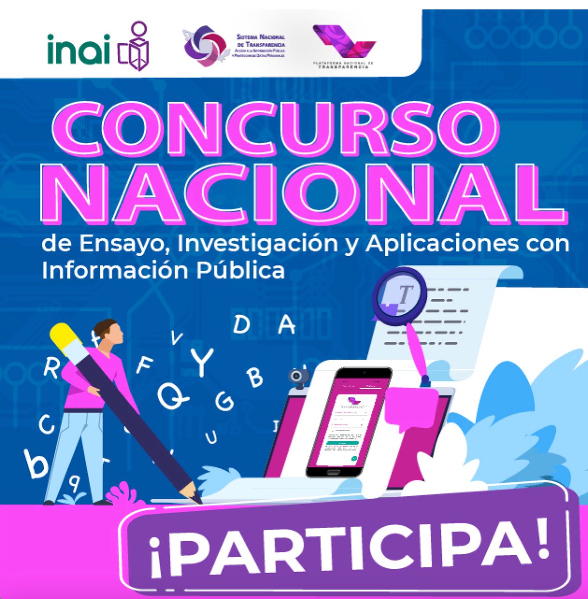 INAImexico's tweet image. ❁El INAI invita a la comunidad académica, universidades, desarrolladores de aplicaciones y herramientas informáticas y público en general a que participen en el Concurso Nacional de Ensayo, Investigación y Aplicaciones con Información Pública. 
▶️ bit.ly/3hN56P2
