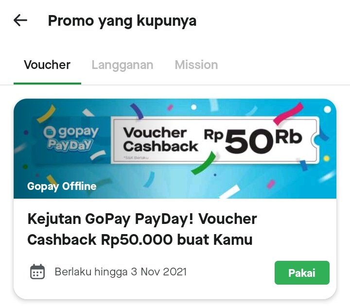 RacunBelanja's tweet photo. Cek voucher di Gojek 🌟

Ada voucher kejutan GoPay PayDay hingga Rp50.000 buat yang beruntung https://t.co/FgOUXChr0a