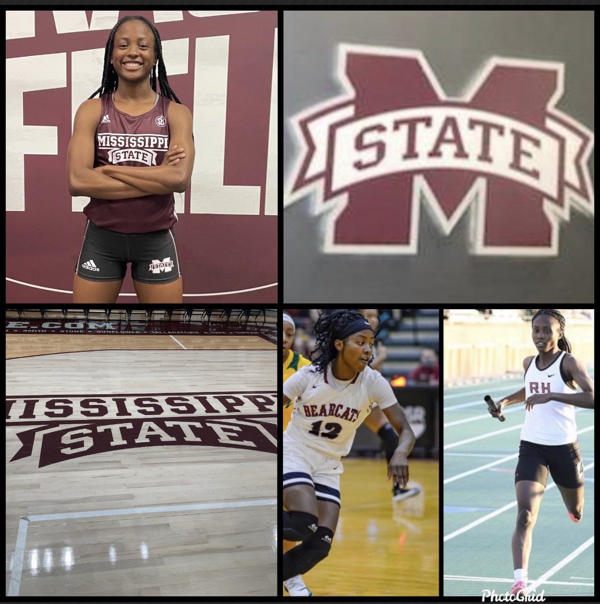 Jada T. Jones makes Official visit to Mississippi State University. The multi-sport athlete receives a Full Track &amp; Field Scholarship offer from MSU. Congratulations Jada!!! “WOW” ProudProgram #BearcatPride #SisterHood definitely #BuiltDifferent