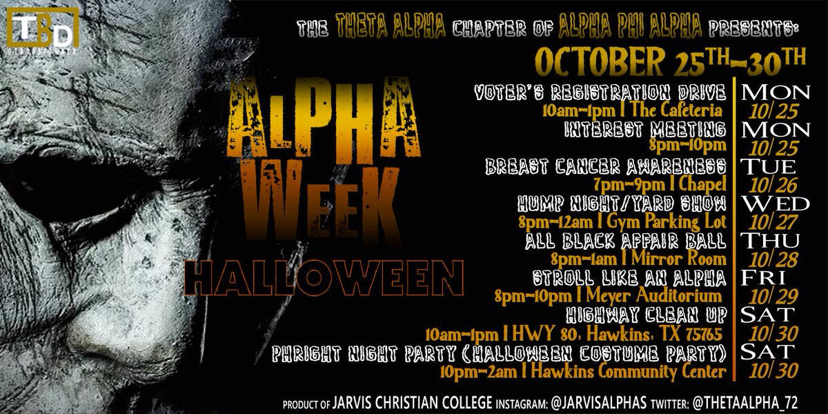 tbdesignstx's tweet photo. ΘΑ Alpha Week Flyer! This week! https://t.co/nI36CPUn3P