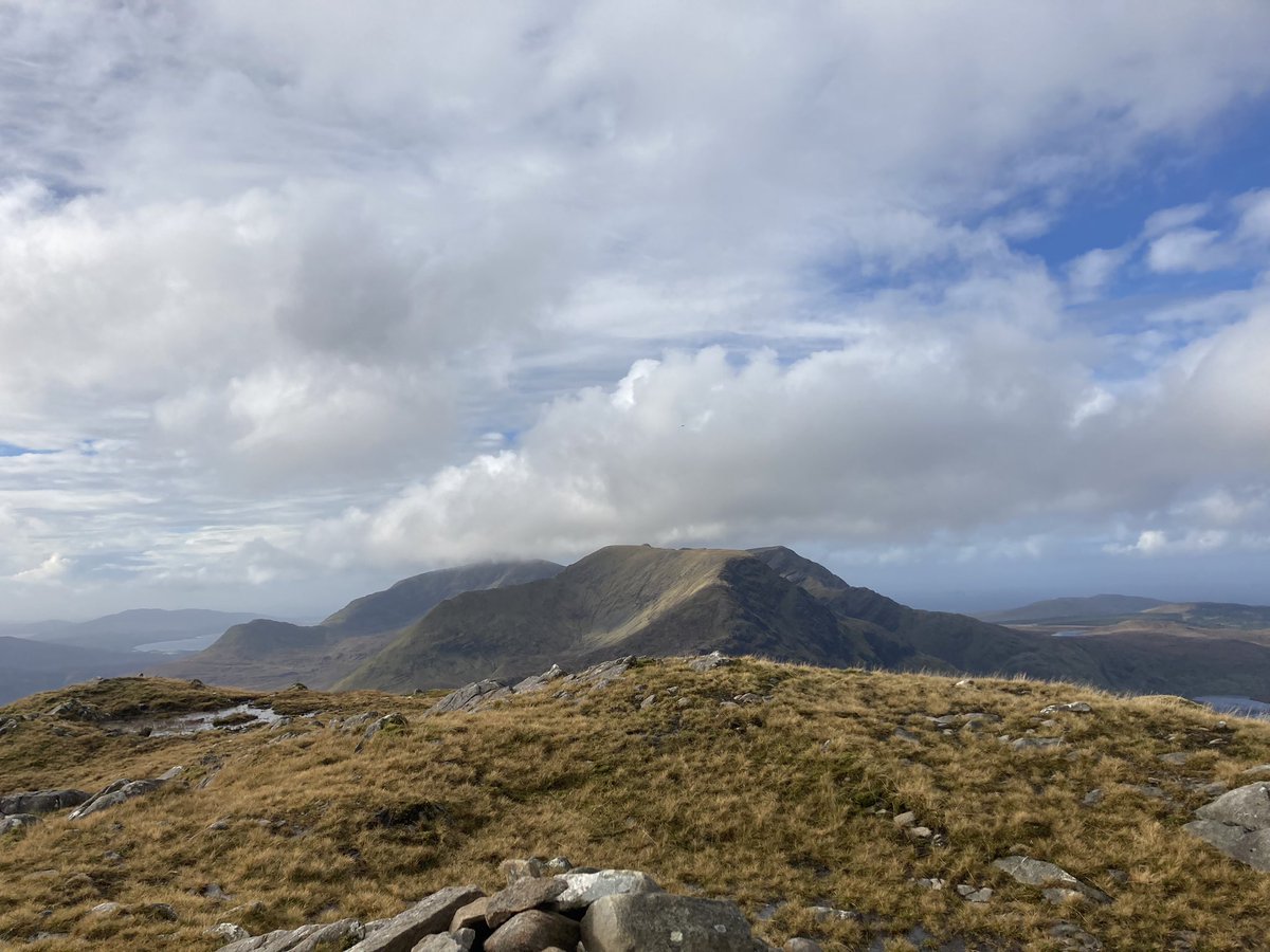 Noreendarcy's tweet image. Thanks Clement, Liam & Muireann for a good day #BenCregan @Leenanewalk & for getting us up & down safely. Windy day but beautiful when the sun came out!  #stunningviews A warm welcome #DelphiResort delicious tea & scones, thanks all #hiking #connemara #galway #wildatlanticway