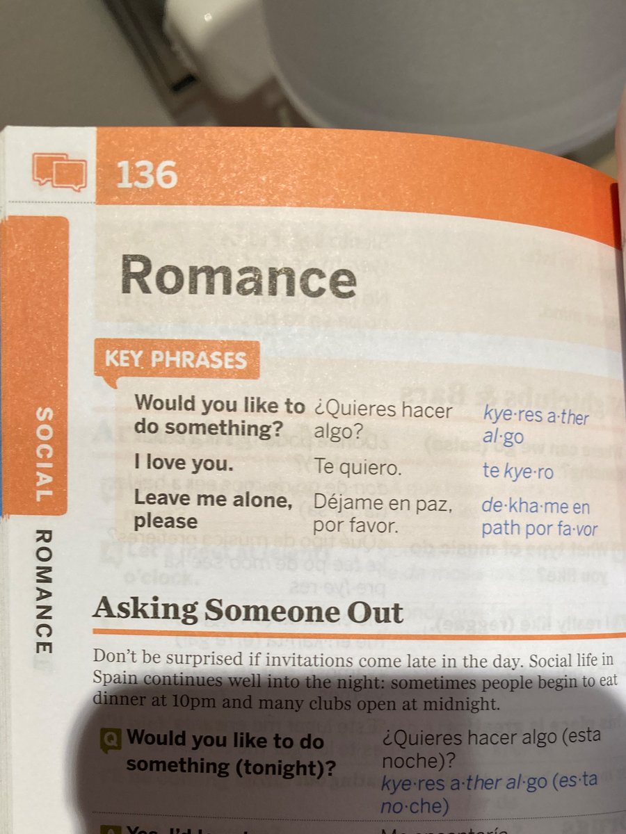 Ahhh, the three stages of romance ❤️ #mallorca #learningspanish #phrasebook