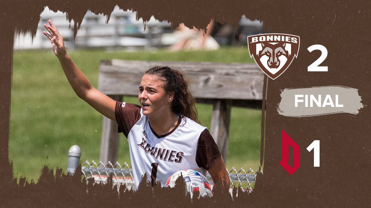 BonniesWSoccer's tweet photo. FINAL | #Bonnies win 2-1! https://t.co/rzBvqRMfJu